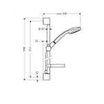 Душевой набор Hansgrohe Croma 100 1jet 27724000 Unica'C