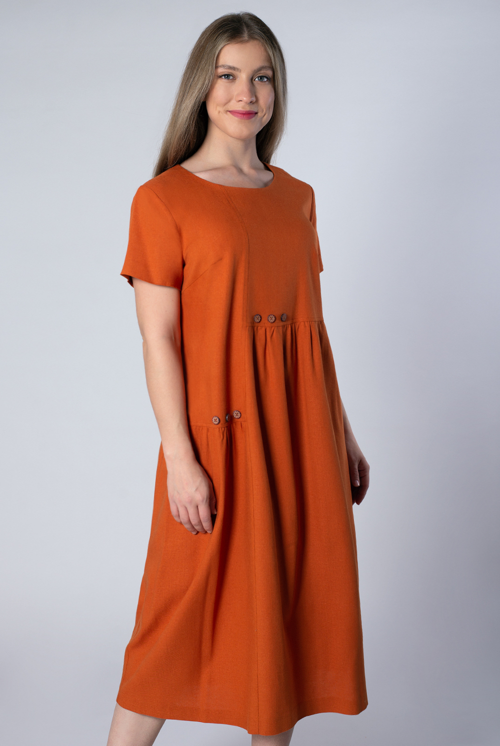 Платье женское 1843ЮП, Терракот #363Тер051843ЮП