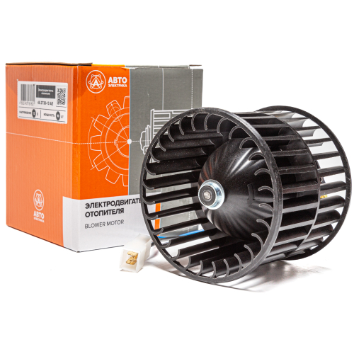 Электродвигатель отопителя с крыльчаткой, ГАЗ, 12 В, 90 Вт