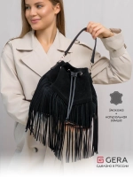 сумка через плечо тоут средняя натуральная замша