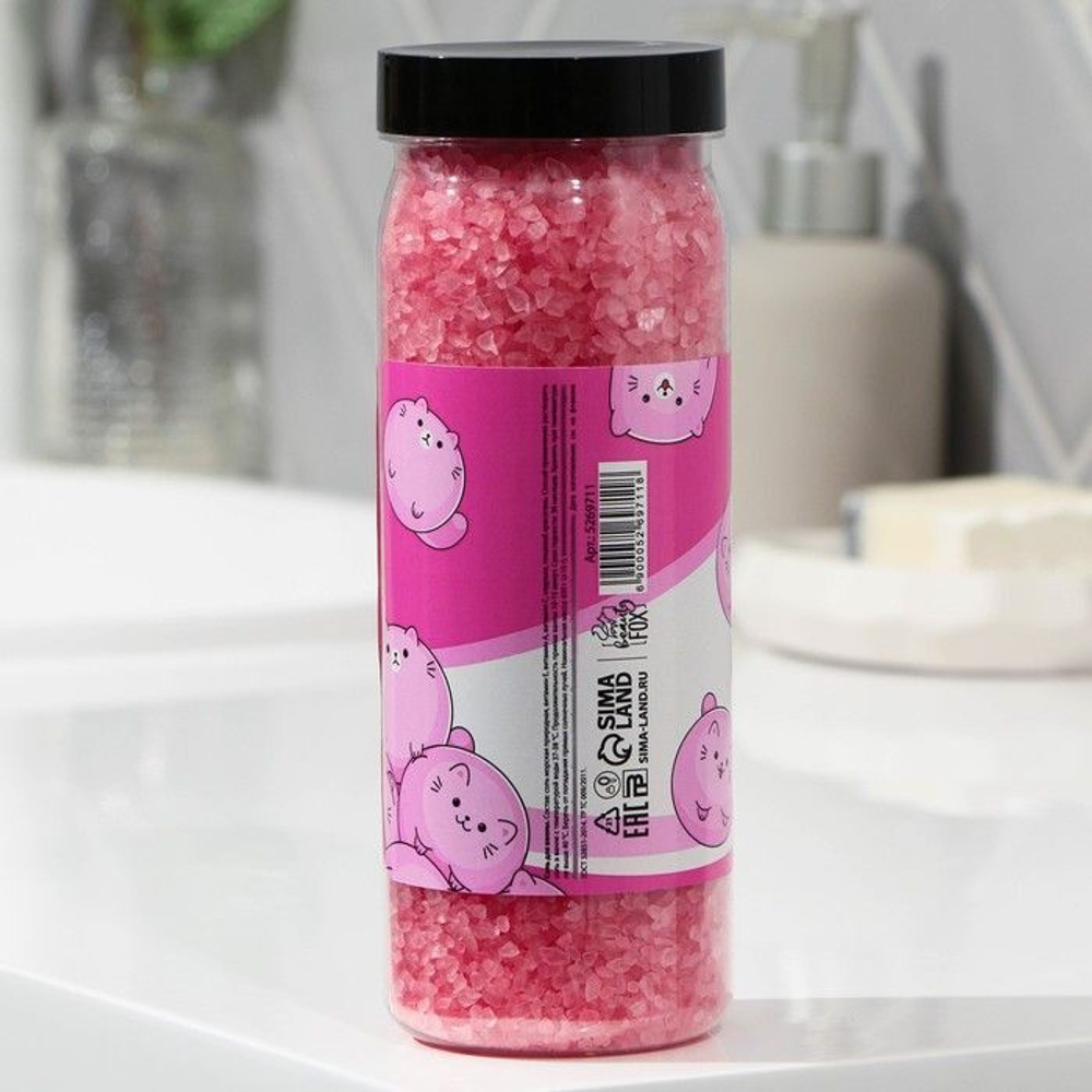 Соль для ванны «Расслаблин» с ароматом земляники - 650 гр. (Цвет: не задано)