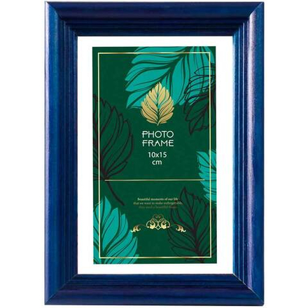 Фоторамка сосна 10х15 см синяя