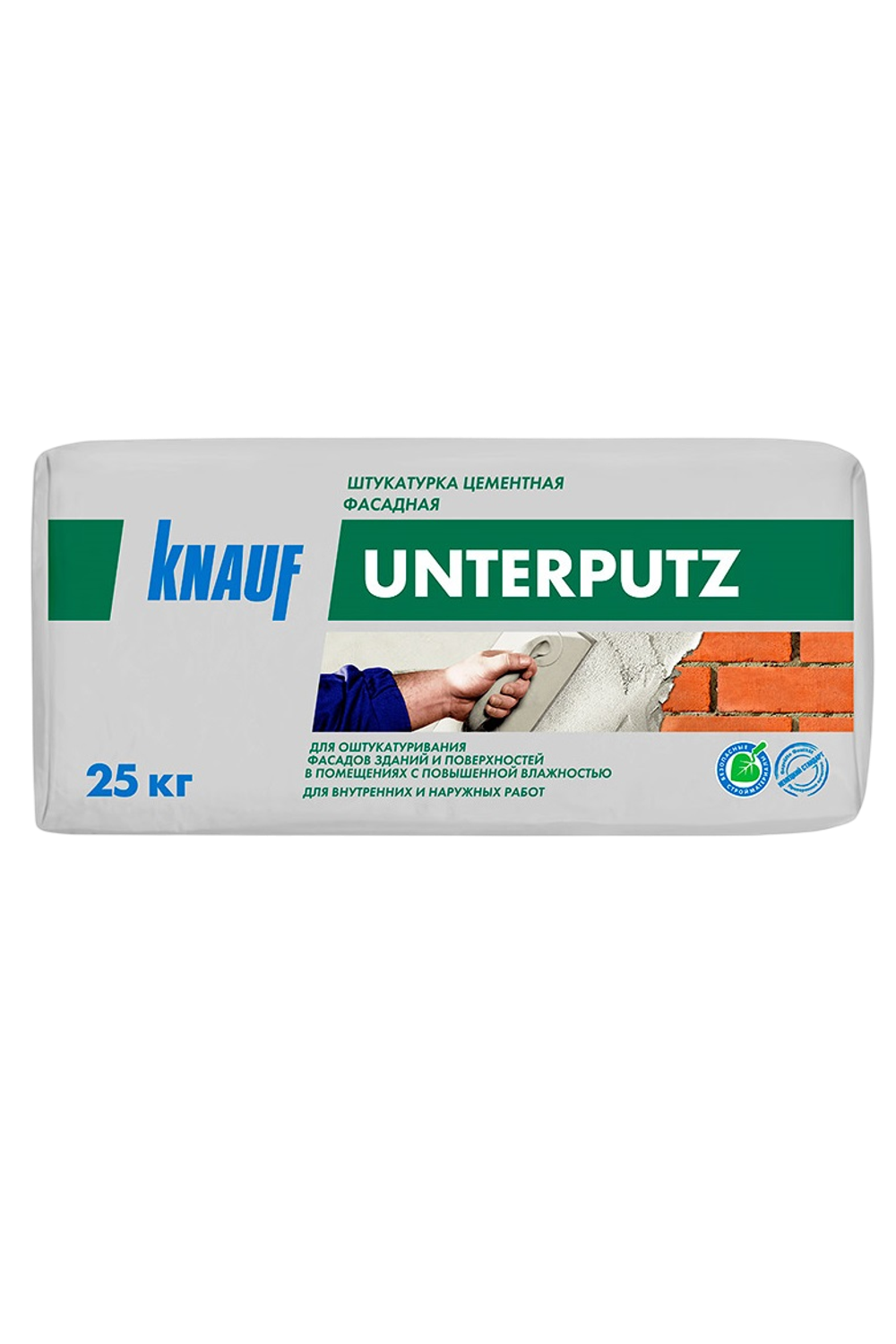 Штукатурка цементная фасадная Knauf УНТЕРПУТЦ  25 кг