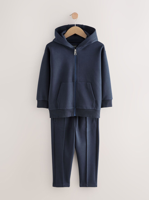 Толстовка на молнии с капюшоном и спортивные брюки в комплекте для мальчика Next AA8-117, Темно-синий