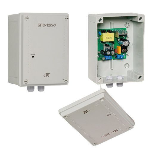 БПС-12/5-У блок питания стабилизированный 12В, 5А, уличный, IP56