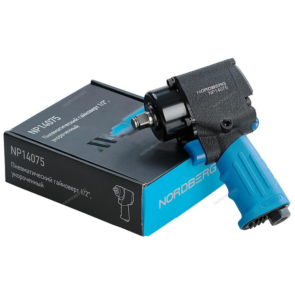 NORDBERG (NP14075) Пневмогайковерт ударный 1/2", 680 Нм, укороченный