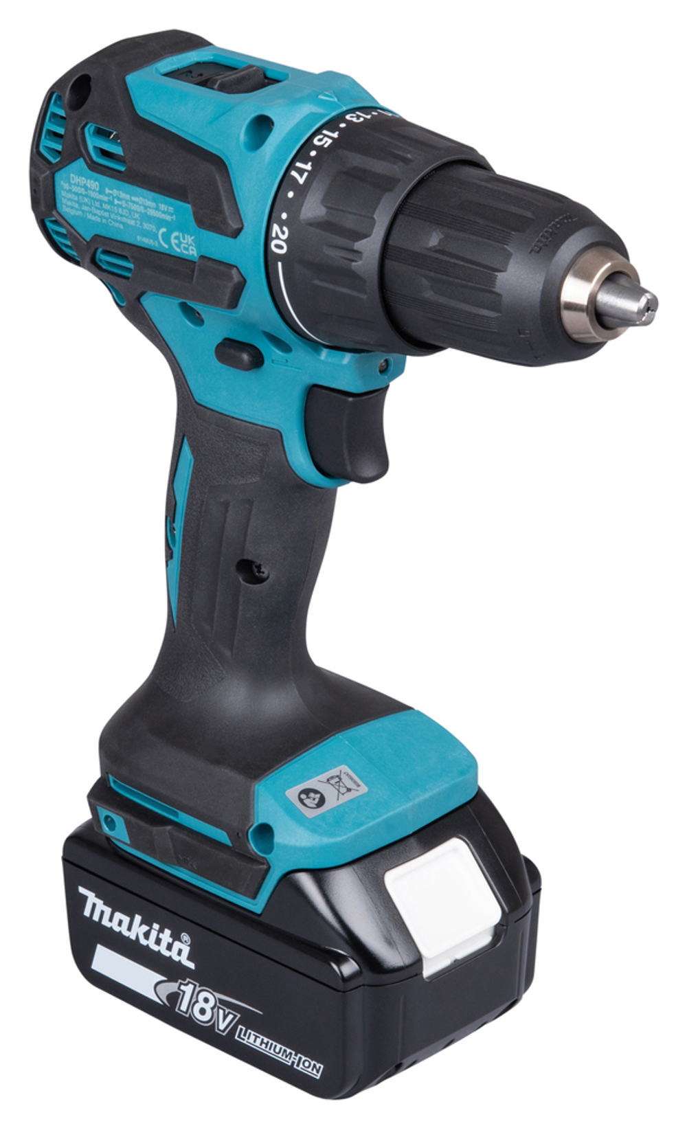 Аккумуляторная ударная дрель-шуруповёрт Makita DHP490Z