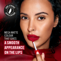 Rimmel Lasting Mega Matte - Легкая матовая помада в жидкой форме на 16 часов оттенок Coral Sass, 7 ml