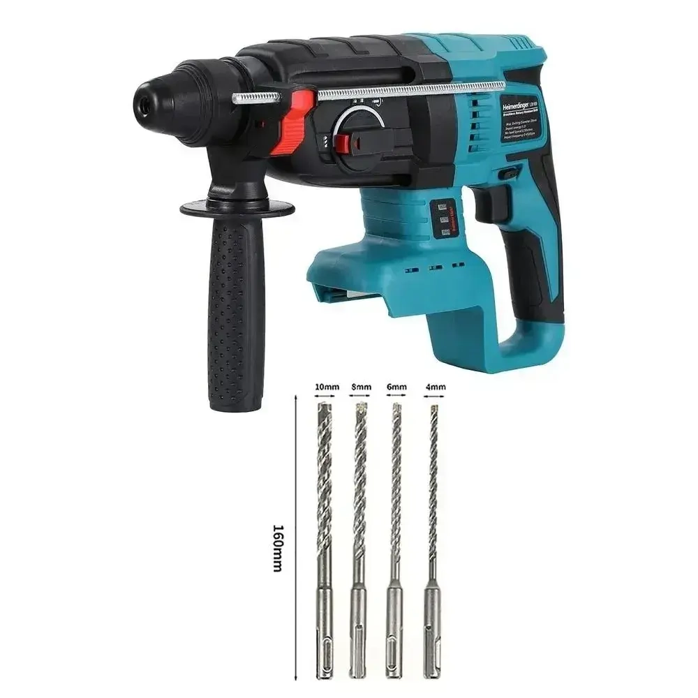 Бесщеточный перфоратор Heimerdinger, 800 Вт, 2.0 Дж, 2 режима, патрон SDS+, без батареи, LB269