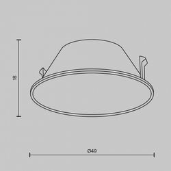 Кольцо декоративное Maytoni Wise Ring057-7-GF
