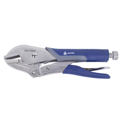 МАСТАК (036-10250H) Зажим с фиксатором 250 мм, прямые губки