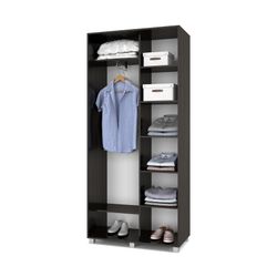 Шкаф-купе двухстворчатый "Роланд" Р40/Р10 (венге/дуб млечный), ЛДСП, MODERN