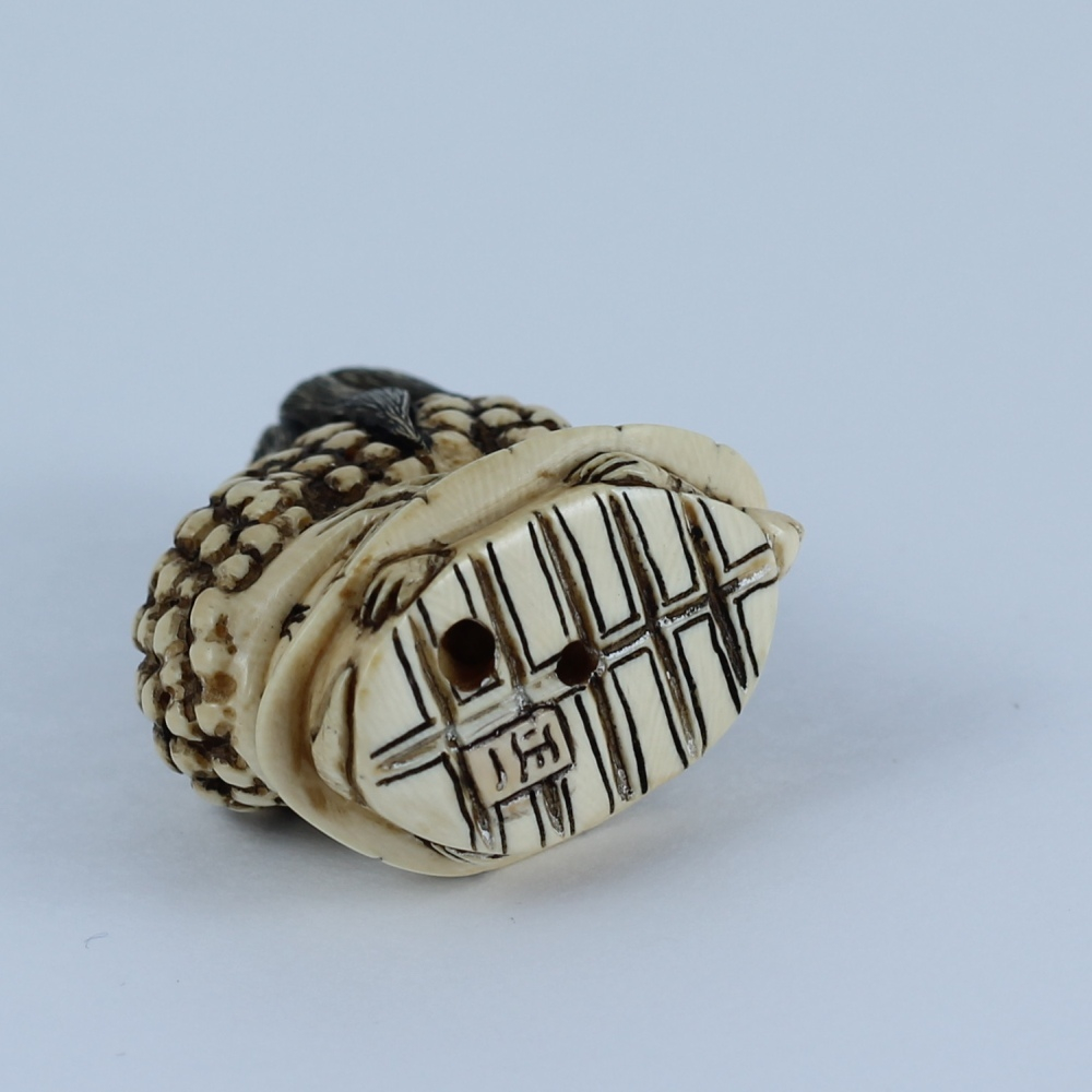 Нэцкэ Каппа на черепахе (мамонт)