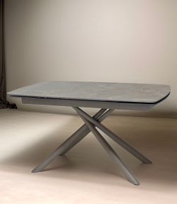 Стол RIVOLI 140 MATT LATTE STONE SOLID CERAMIC / TAUPE, ®DISAUR