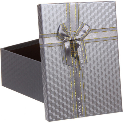 Коробка подарочная «Момент» 23*16*9,5 см, серебро