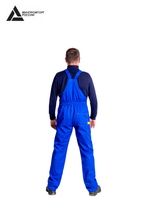 Костюм мужской летний «ДНЕПР» (куртка+полукомбинезон) цв.васильковый/светло-серый БОЛЬШОЙ РАЗМЕР