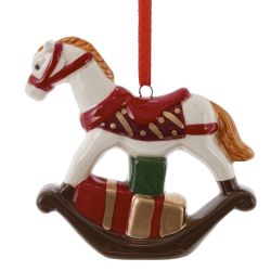 GAEM Фигурка декоративная подвесная "Лошадка", L9 W3 H9 см, 2в.