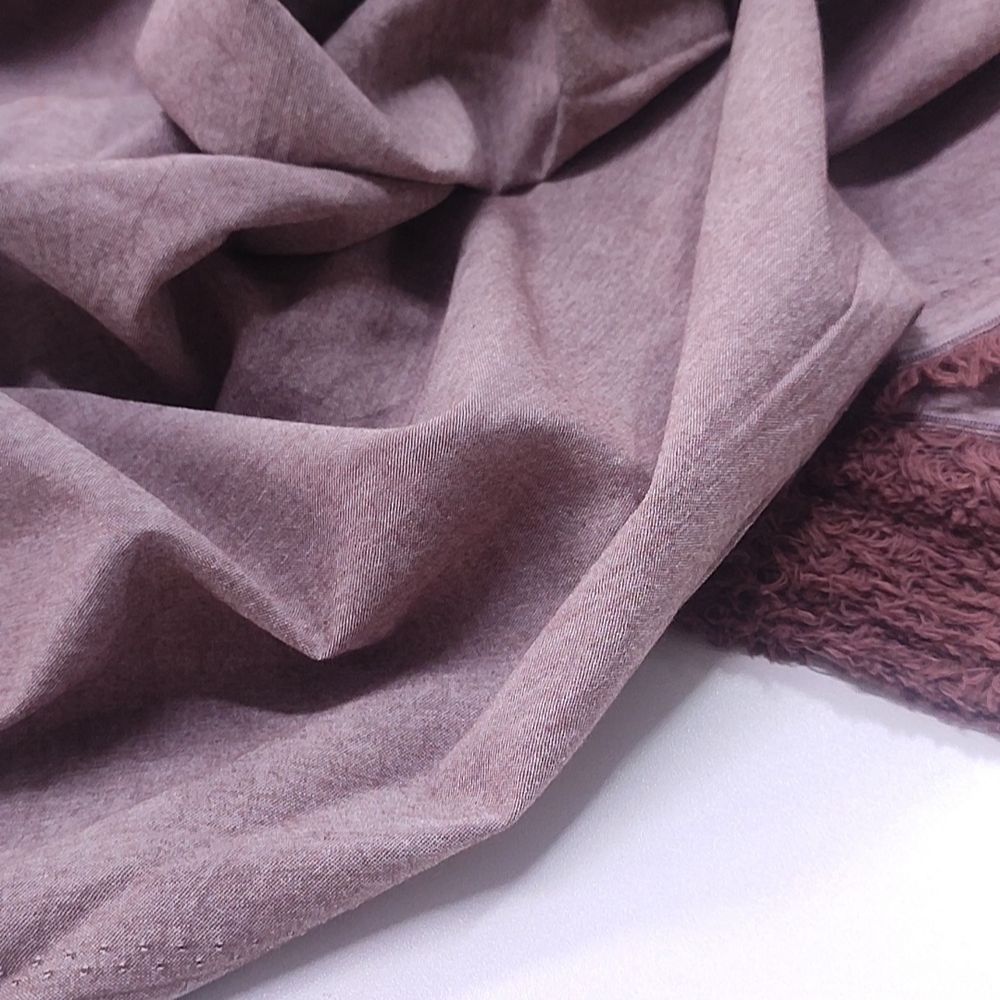 Варёный хлопок "Коричнево-красный"