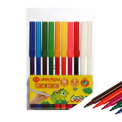 Фломастеры 18 цв. магические 10 шт. (Каляка-Маляка)