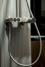 Стойка для душа STICK Nikel Brush c ручкой DIAMOND