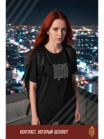 Футболка с вышивкой черная Я Русская