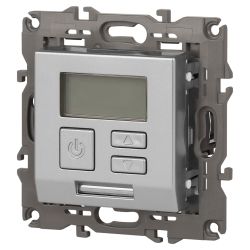 14-4111-03 ЭРА Терморегулятор универс. 230В-Imax16А, IP20, Эра Elegance, алюминий