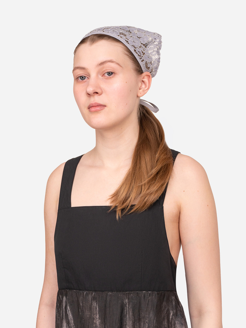 Косынка кружевная "Люба". Серая