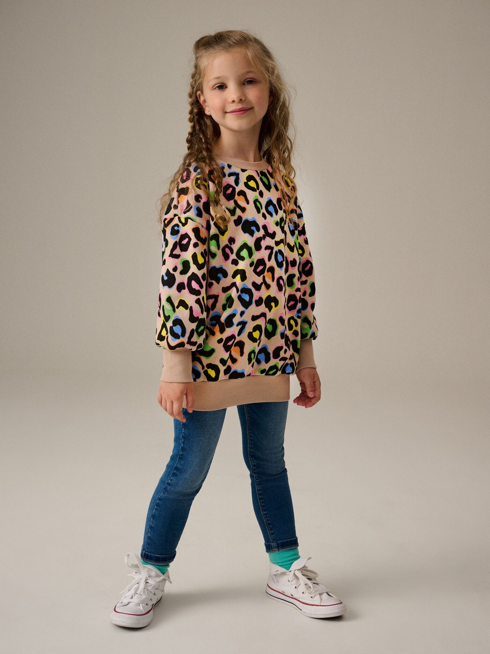 Толстовка для девочки Next B27-957, Бежевый