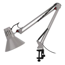 Настольный светильник ЭРА N-121-E27-40W-GY Е27 на струбцине серый