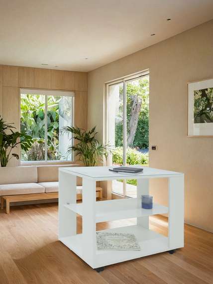 Стол журнальный BeautyStyle 5 белый/Luminar 189