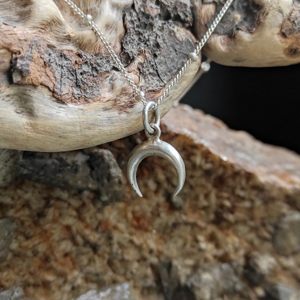 Подвеска ЛУННИЦА с цепочкой, серебро