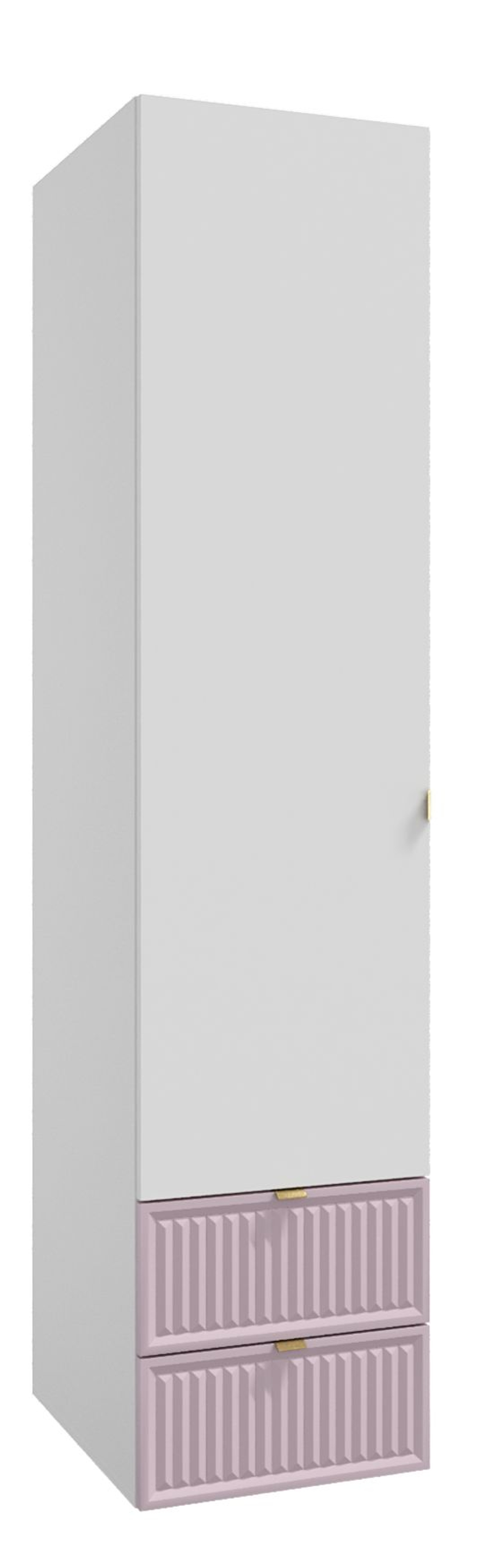 Шкаф для одежды, шкаф белый,розовый, Окленд 79-655П