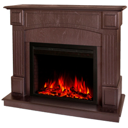 Электрокамин RealFlame Carolina 24/25,5 DN темный орех с очагом Saphir 25,5