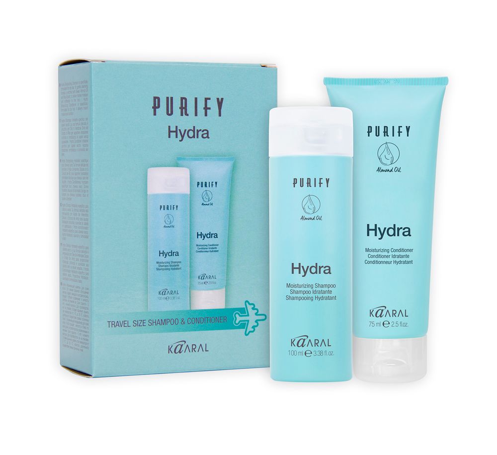 Набор KAARAL Purify Hydra Travel Kit Shampoo &amp; Conditioner увлажняющий (шампунь 100 мл. + кондиционер 75 мл.)