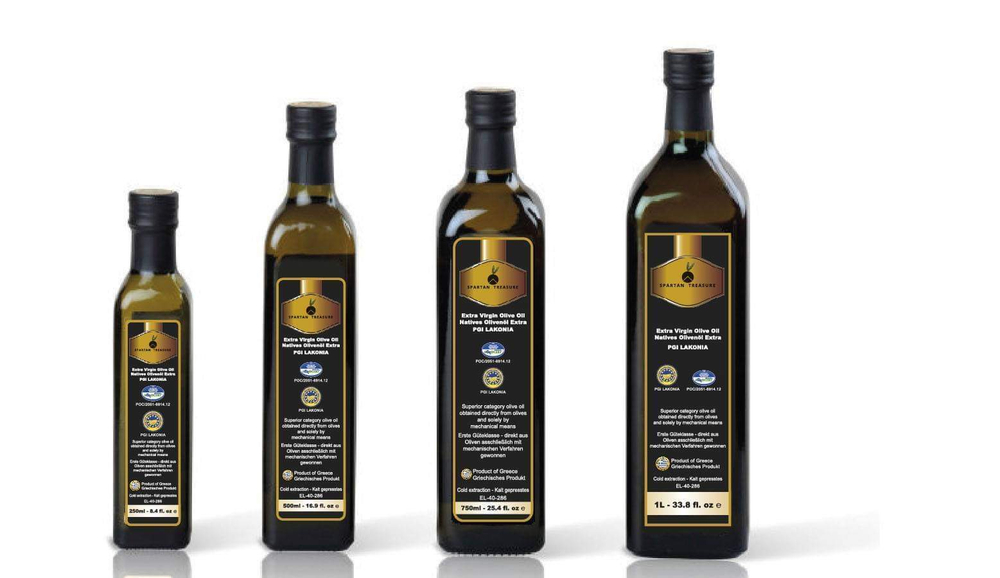 Оливковое масло греческое SPARTAN TREASURE P.G.I. Lakonia Extra Virgin, Греция