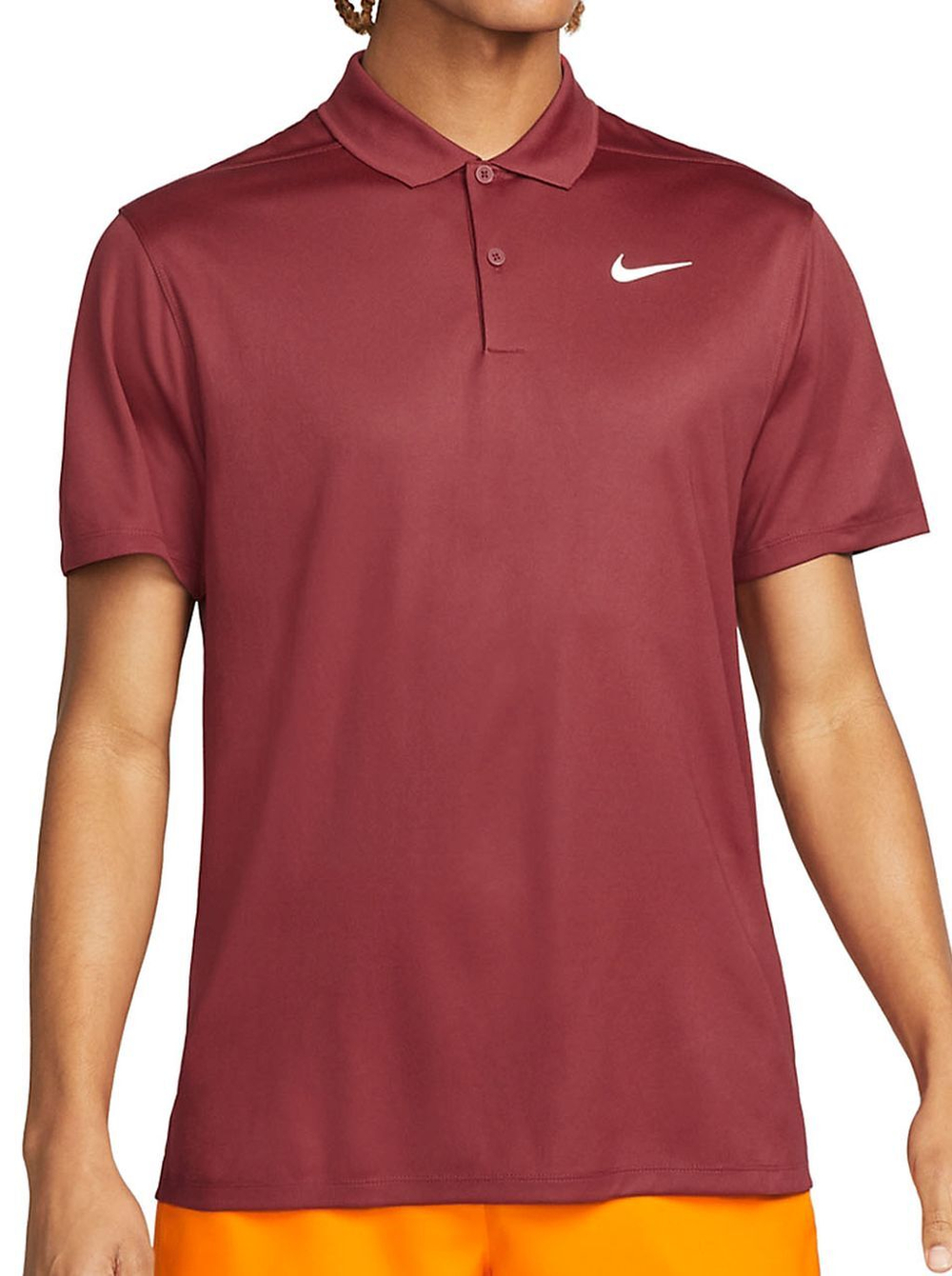 Мужское теннисное поло Nike Court Dri-Fit Pique Polo M - красный