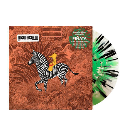 Freddie Gibbs & Madlib Pinata (Clear w/ Green/Black/White Splatter)