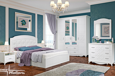 Спальня Версаль рельеф пастель