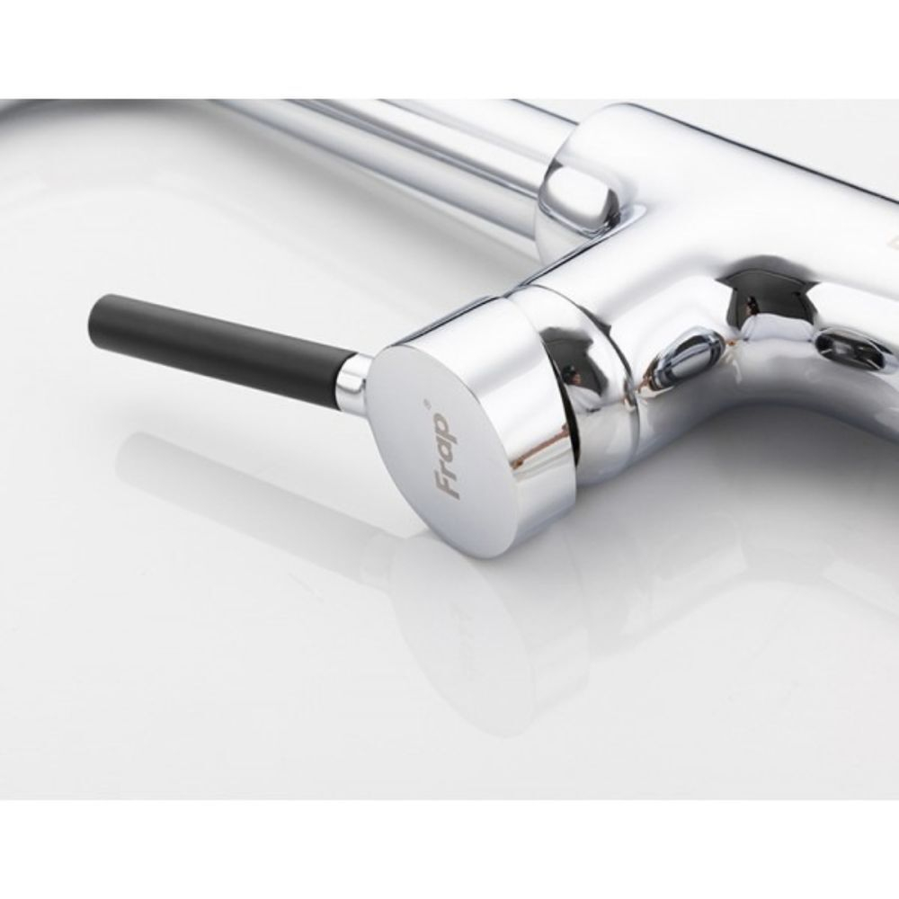 Смеситель для кухни, Frap, выдвиж излив, с картриджем, хром, F6044