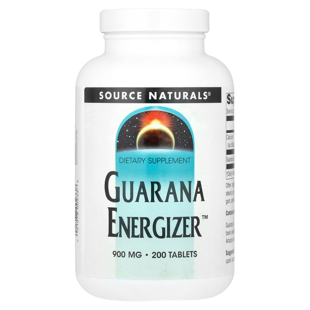 Source Naturals, Guarana Energizer™, 200 таблеток