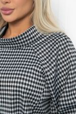 Джемпер Эдельвейс (черно-белый) Б12830-18М LT Collection