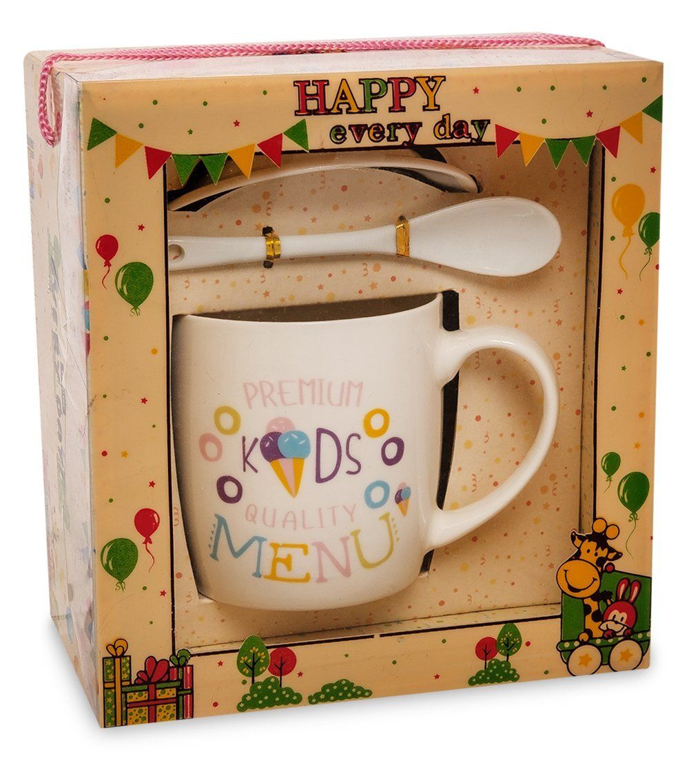 GAEM Art MUG-165/4 Кружка с ложкой «Детское меню»