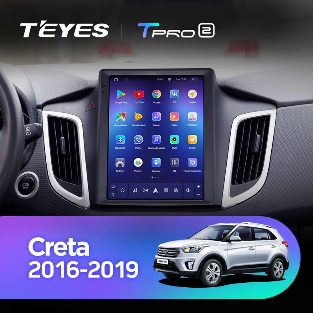 Teyes TPRO 2 9.7" для Hyundai Creta iX25 2015-2019