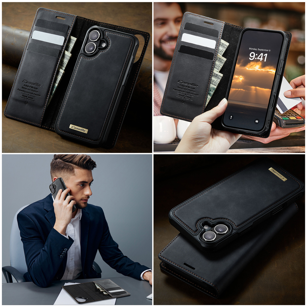 Чехол-кошелек CaseMe 2 in 1 MagSafe iPhone 16+