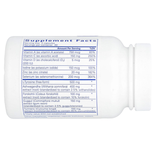 Pure Encapsulations, комплекс для поддержки щитовидной железы, 60 капсул