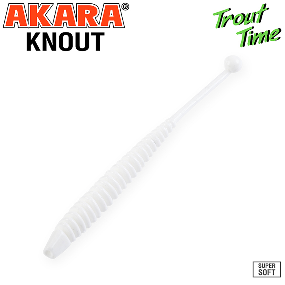 Силиконовая приманка Akara Trout Time KNOUT 2,5 Shrimp 02T (10 шт.)
