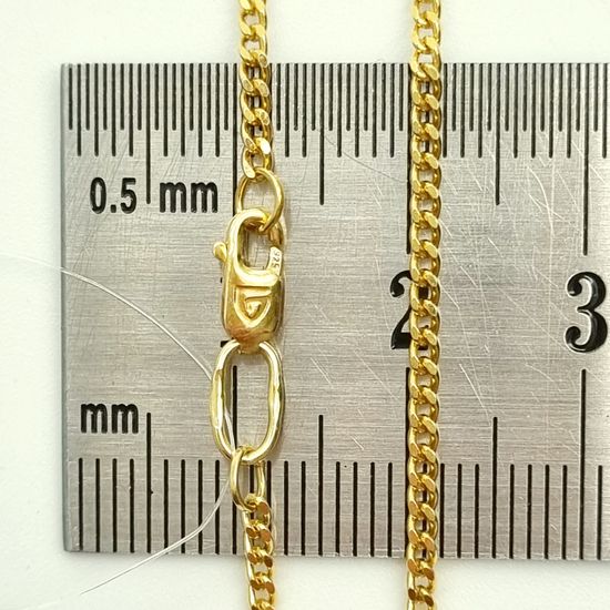 Цепочка Панцирная 2 мм. Позолота желтая