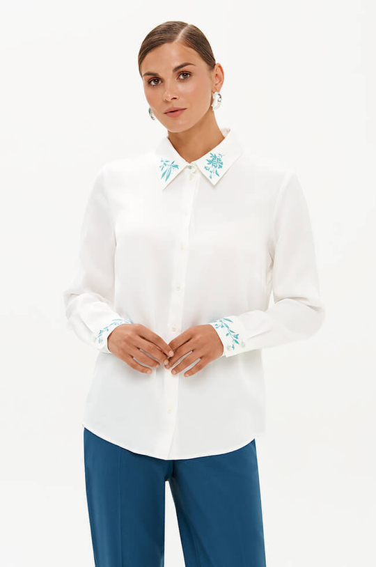 23359 Блузка женская (молочный)