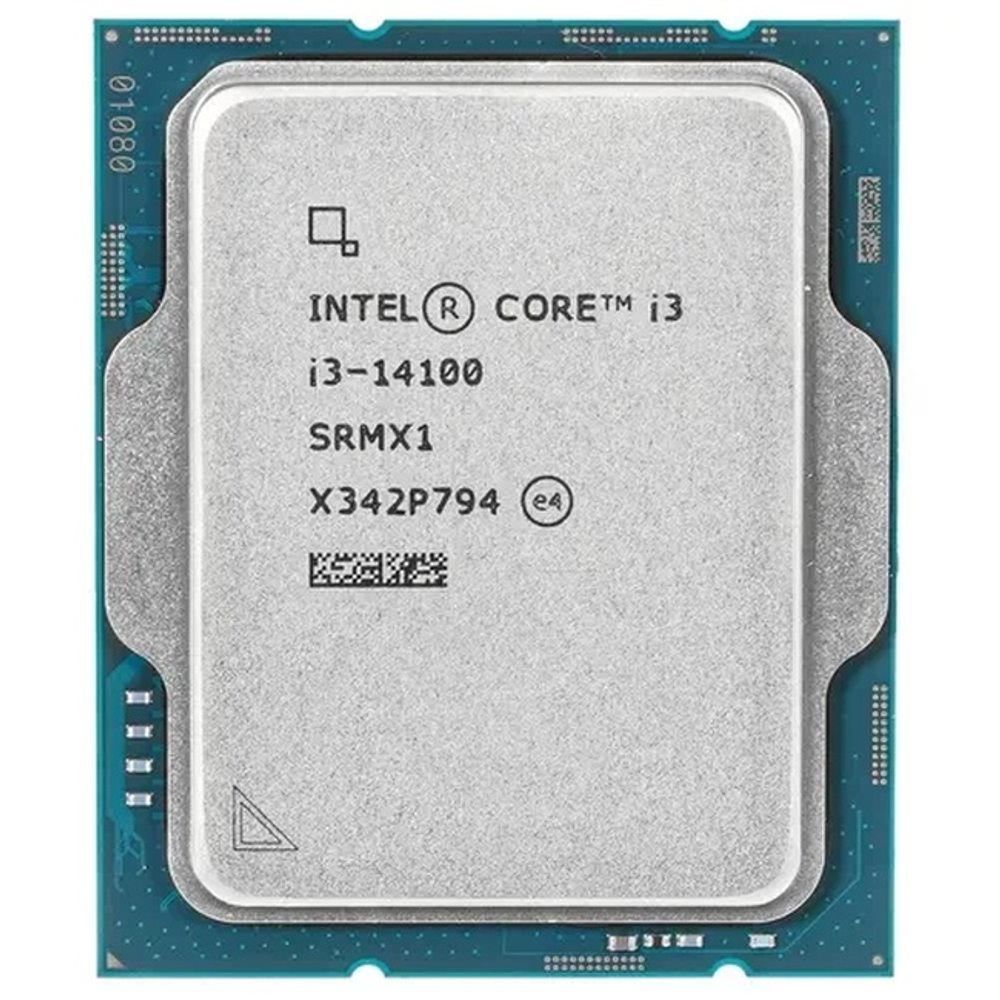 Процессор Intel Core i3-14100 Raptor Lake, 3500MHz, LGA1700, L3 12Mb, OEM (CM8071505092206)