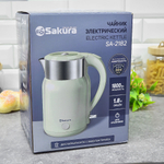 Чайник электрический 1,8л SA-2182GR, светло-зеленый